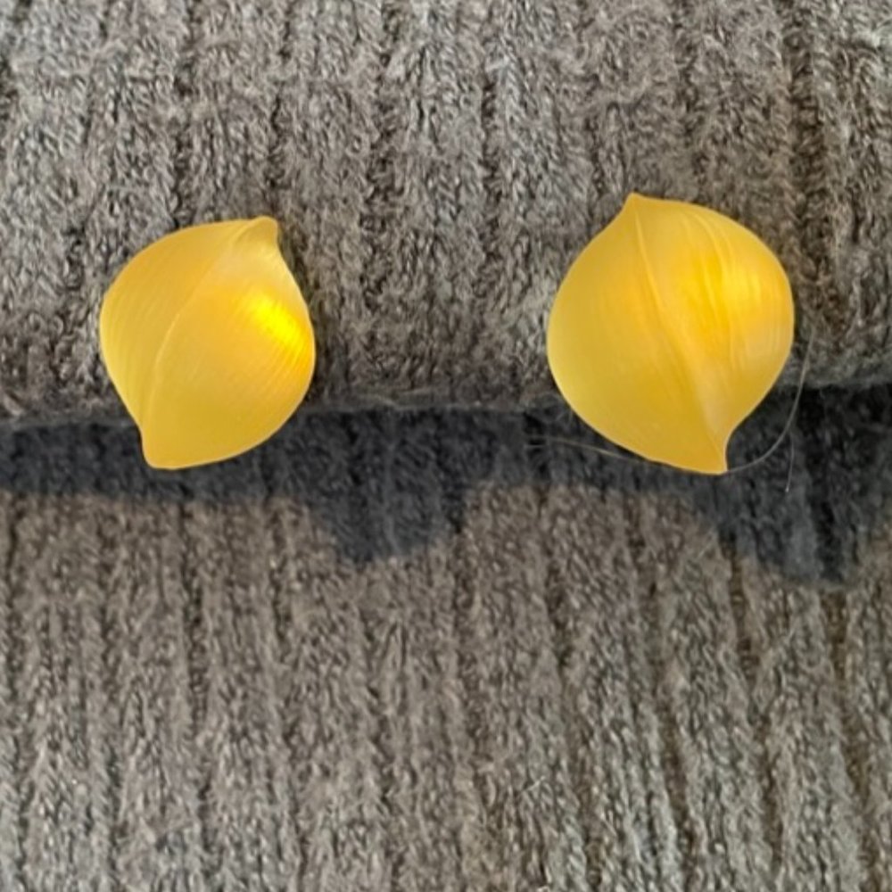 Vintage Alexis Bittar Lucite Clip Earrings